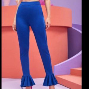 Conceited Ruffle Hem Skinny Pants